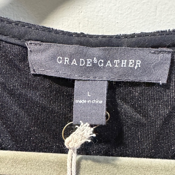 Grade & Gather NWT Black Velvet Dress - Picture 2 of 3